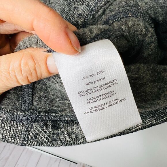 Eddie Bauer Grey Heathered Zip Neck Pullover Sweater Sweatshirt - Picture 8 of 8